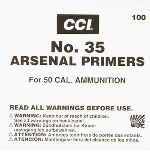 Buy CCI 50 BMG Primers #35 Box of 500 Online