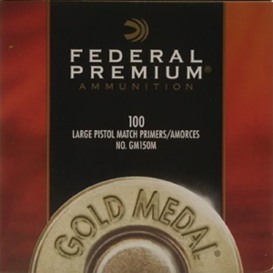 Buy Federal Premium Gold Medal Large Pistol Match Primers #150M Box of 1000 Online