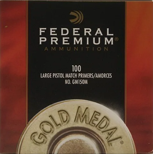 Buy Federal Premium Gold Medal Large Pistol Match Primers #150M Box of 1000 Online