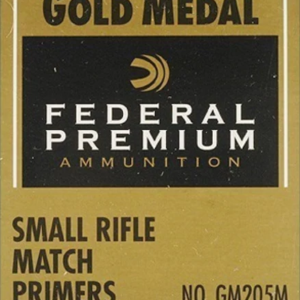 Buy Federal Premium Gold Medal Small Rifle Match Primers #205M Box of 1000 Online
