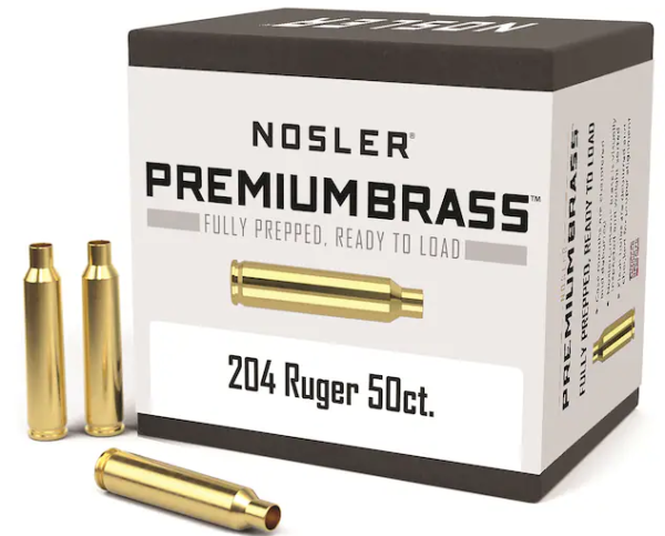 Buy Nosler Brass 204 Ruger Bag of 250 Online