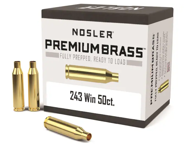 Buy Nosler Custom Brass 243 Winchester Box of 50 Online