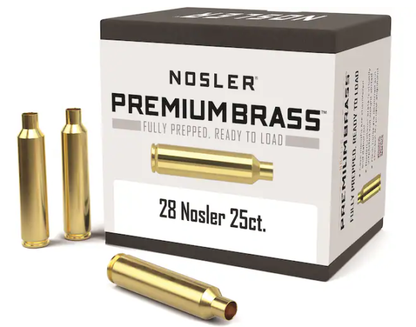 Buy Nosler Custom Brass 28 Nosler Box of 25 Online