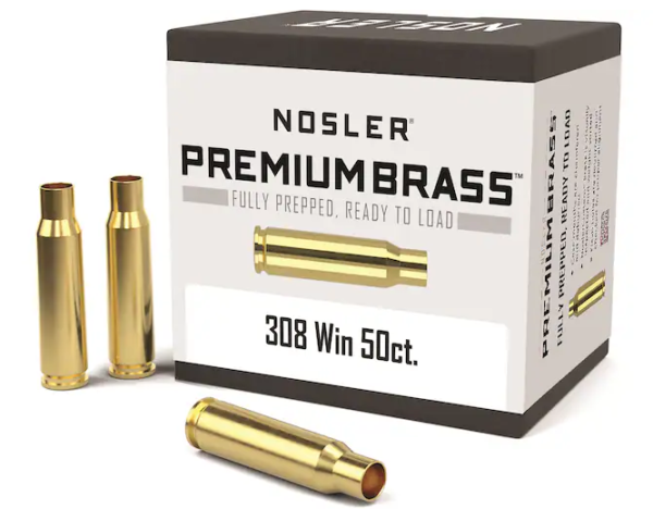 Buy Nosler Custom Brass 308 Winchester Box of 50 Online