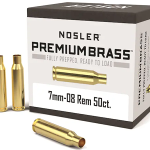 Buy Nosler Custom Brass 7mm-08 Remington Box of 50 Online