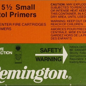 Buy Remington Small Pistol Primers #5-1 2 Box of 1000 Online